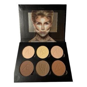 Aesthetica Powder Contour Kit 6 Shade Highlight Bronzer Palette NWOT